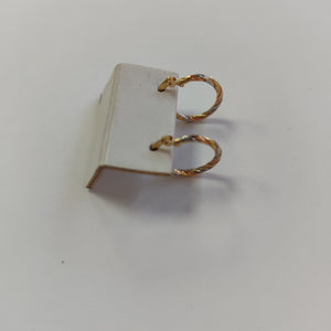 ARETES ARRACADAS COMBINADAS 14K 2.1 GR (NUEVO)