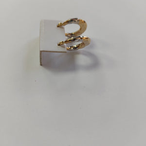 ARETES ARRACADAS COMBINADAS CON INFINITO 14K 2.3 GR (NUEVO)