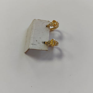 ARETES ARRACADAS CON CIRCONIAS Y PDRAS COL 14K 3.3 GR (NUEVO)