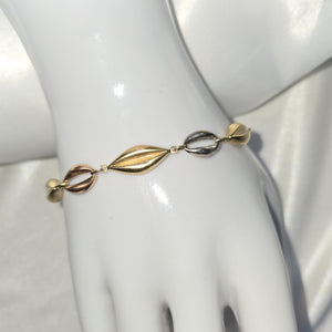 PULSERA ORO COMBINADO 14 K 5.1 GRMS (SEMINUEVO)