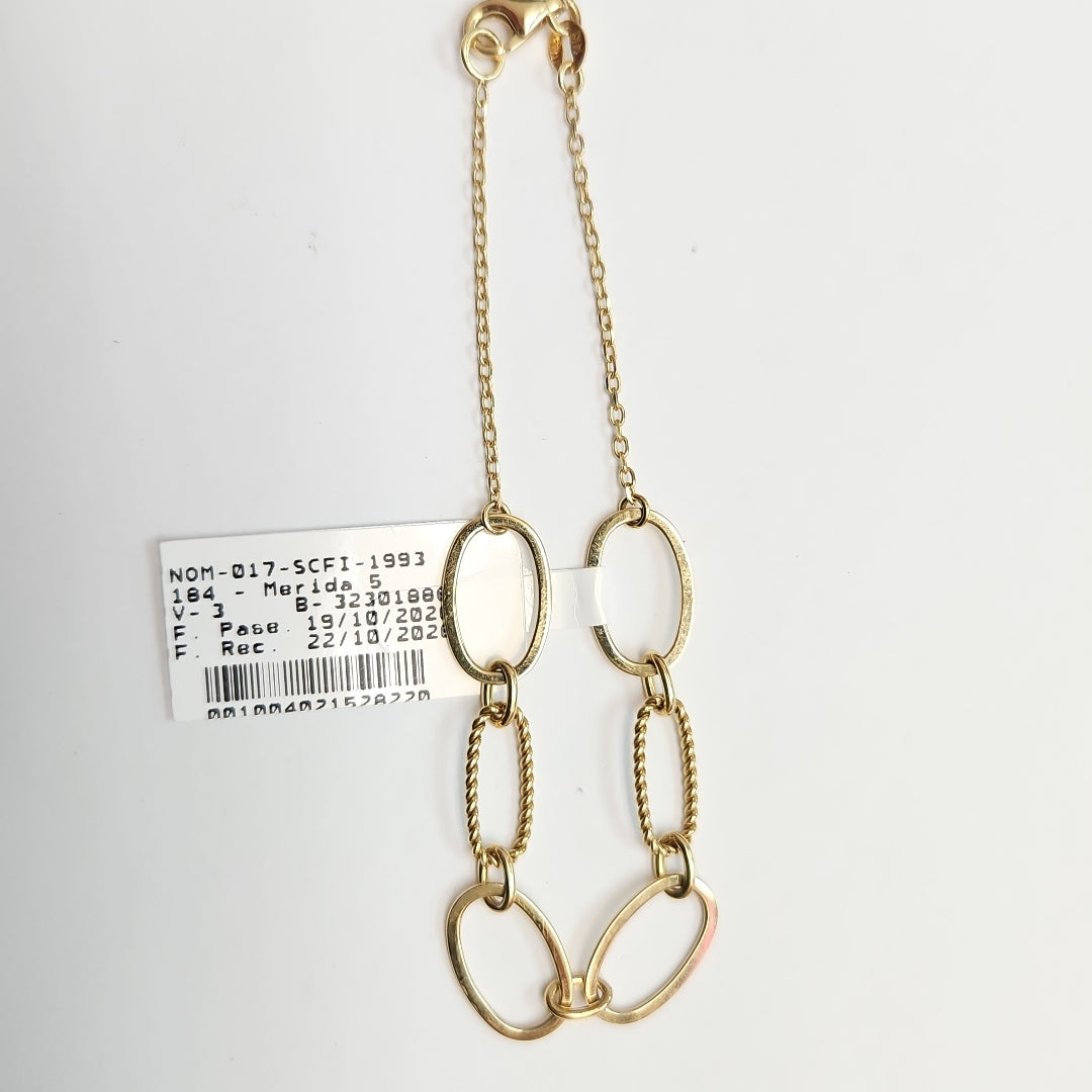 PULSERA ORO 14 K 3.6 GRMS (SEMINUEVO)