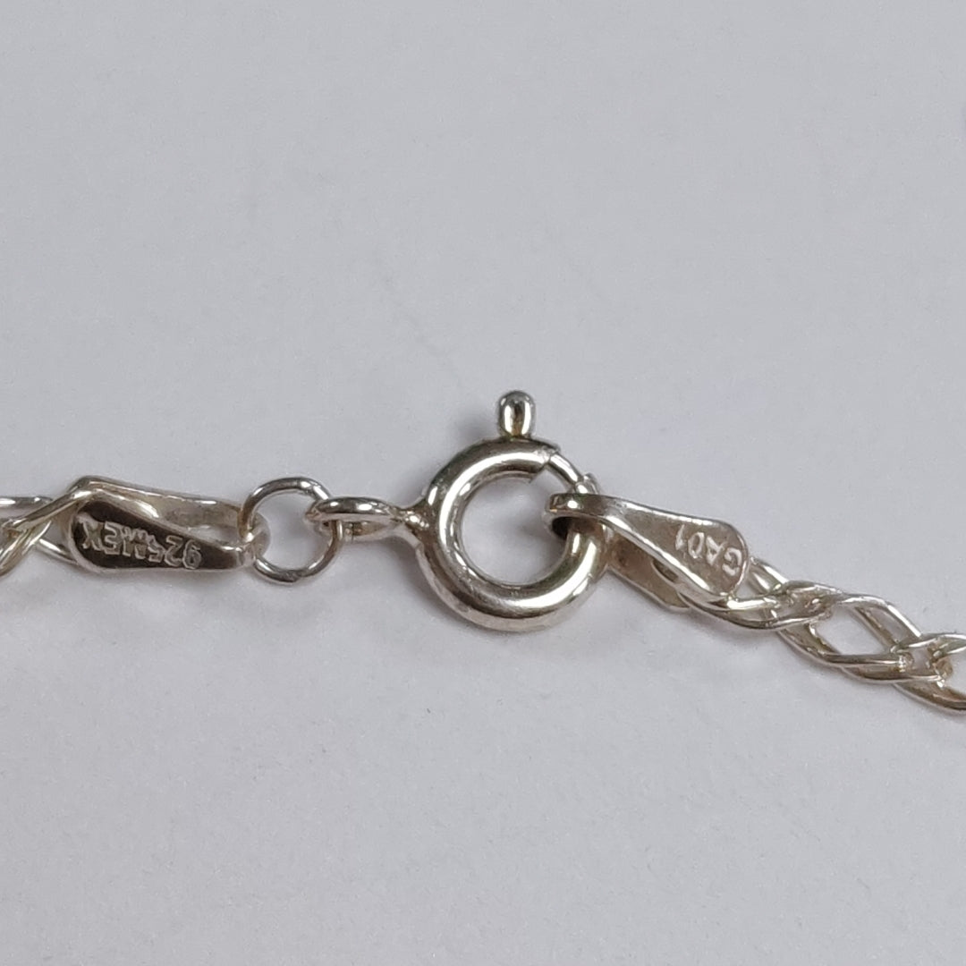 CADENA TEJIDO ESLABONES PLATA .925 55 CM 3.9 GR (NUEVO)