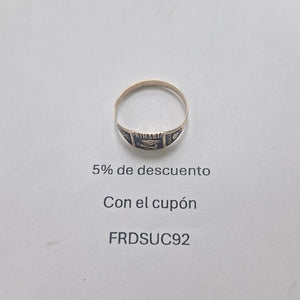 ANILLO DE GRADUACIÓN ORO 8 K 1.3 GRMS (SEMINUEVO)