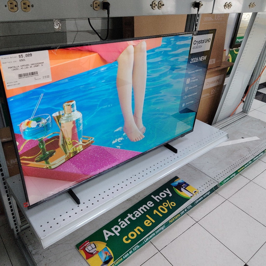 PANTALLA SAMSUNG UN43U8200HF (2026) 43" LED 4K (SEMINUEVO)