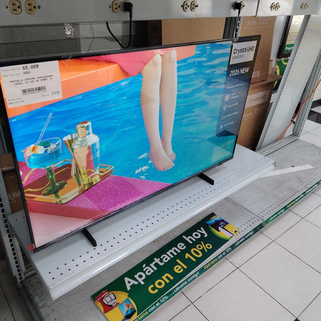 PANTALLA SAMSUNG UN43U8200HF (2026) 43" LED 4K (SEMINUEVO)