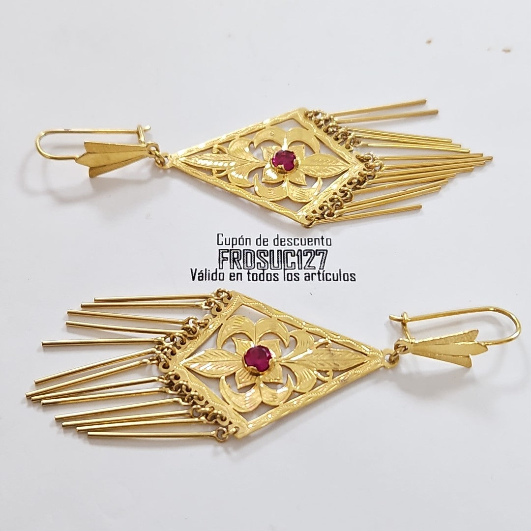 ARETES PAR ORO 10 K 11.6 GRMS (SEMINUEVO)