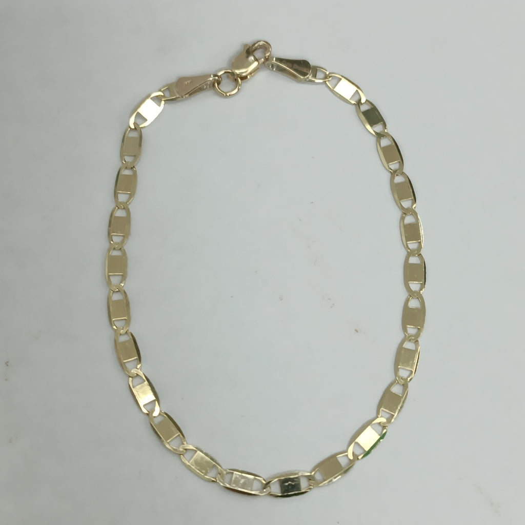 PULSERA TEJIDO GUCHI ESPEJO COMBINADO 10K 18CM 2.2GR GUCHIESPEJO060 (NUEVO)