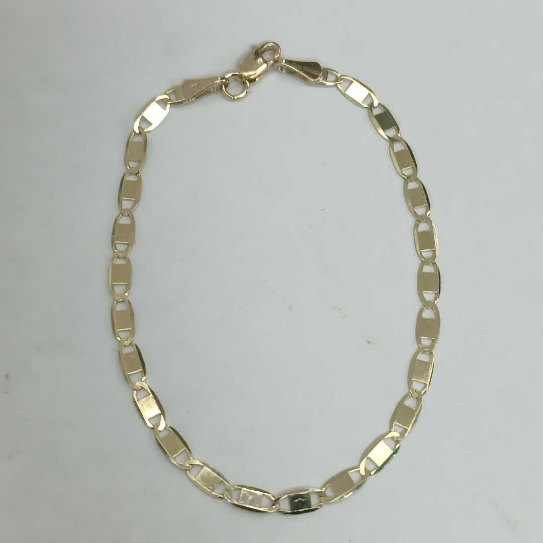 PULSERA TEJIDO GUCHI ESPEJO COMBINADO 10K 18CM 2.2GR GUCHIESPEJO060 (NUEVO)