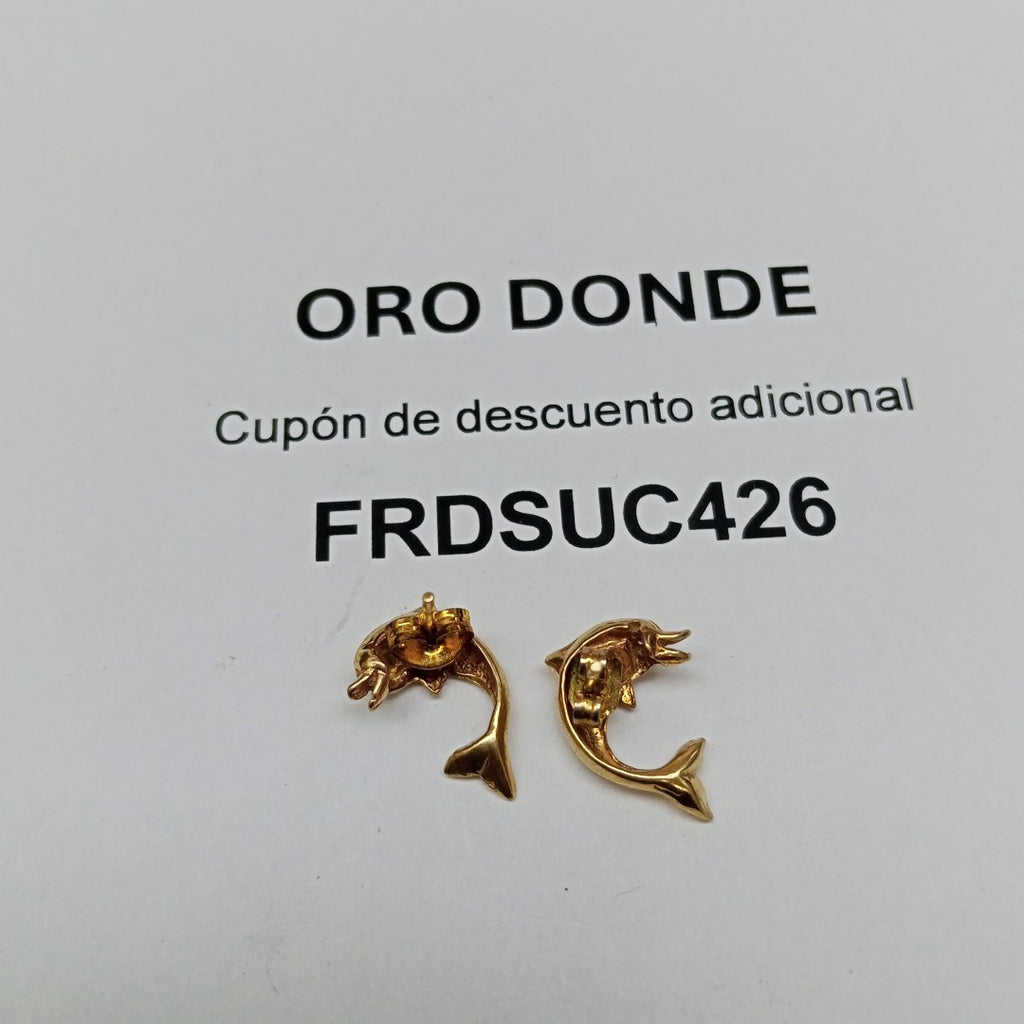 ARETES PAR ORO 10 K 2.5 GRMS (SEMINUEVO)