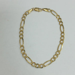 PULSERAS DAMA 3X1 AMARILLA ORO 14K 4.2 (NUEVO)