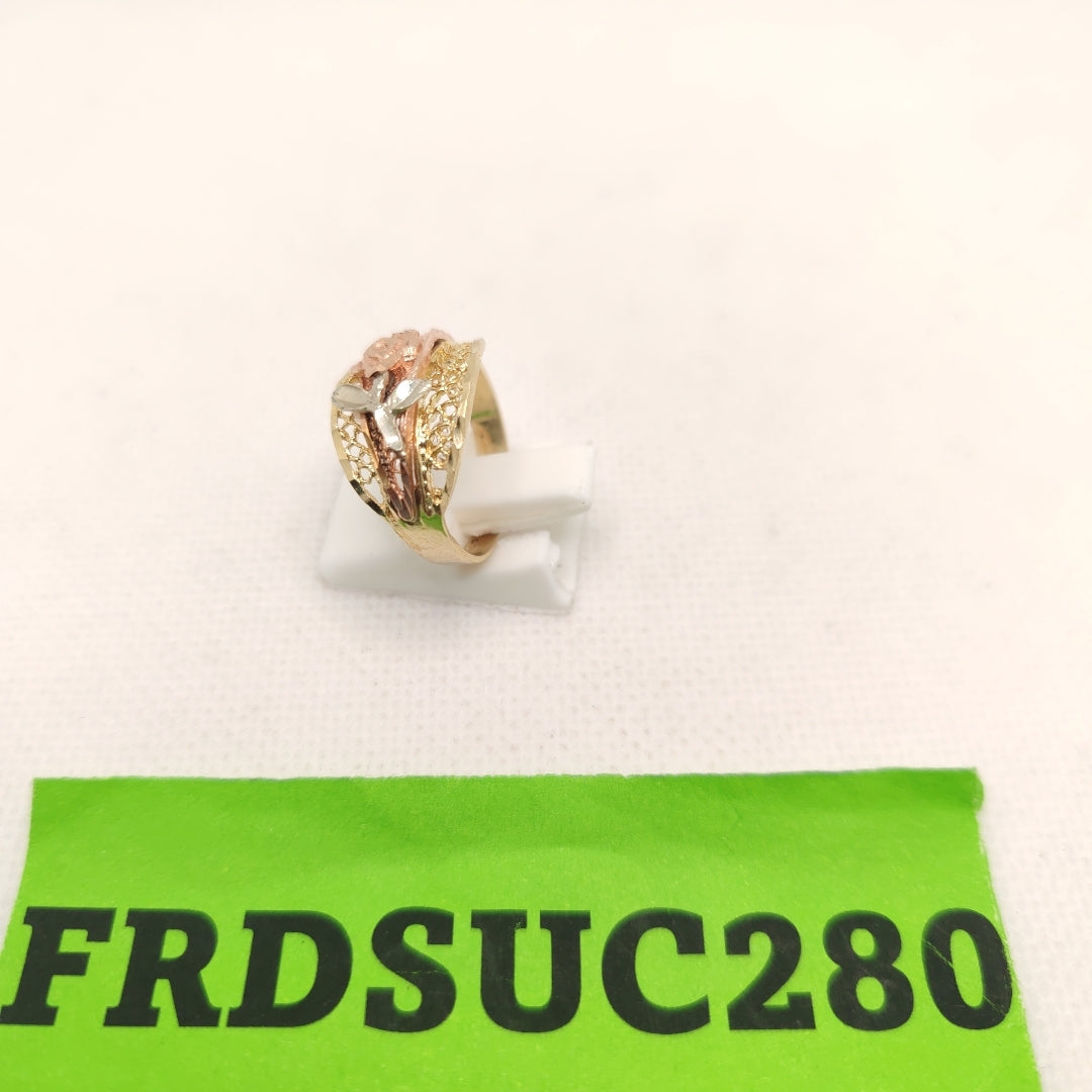 ANILLITO ORO, ORO COMBINADO 14 K 3.4 GRMS (SEMINUEVO)