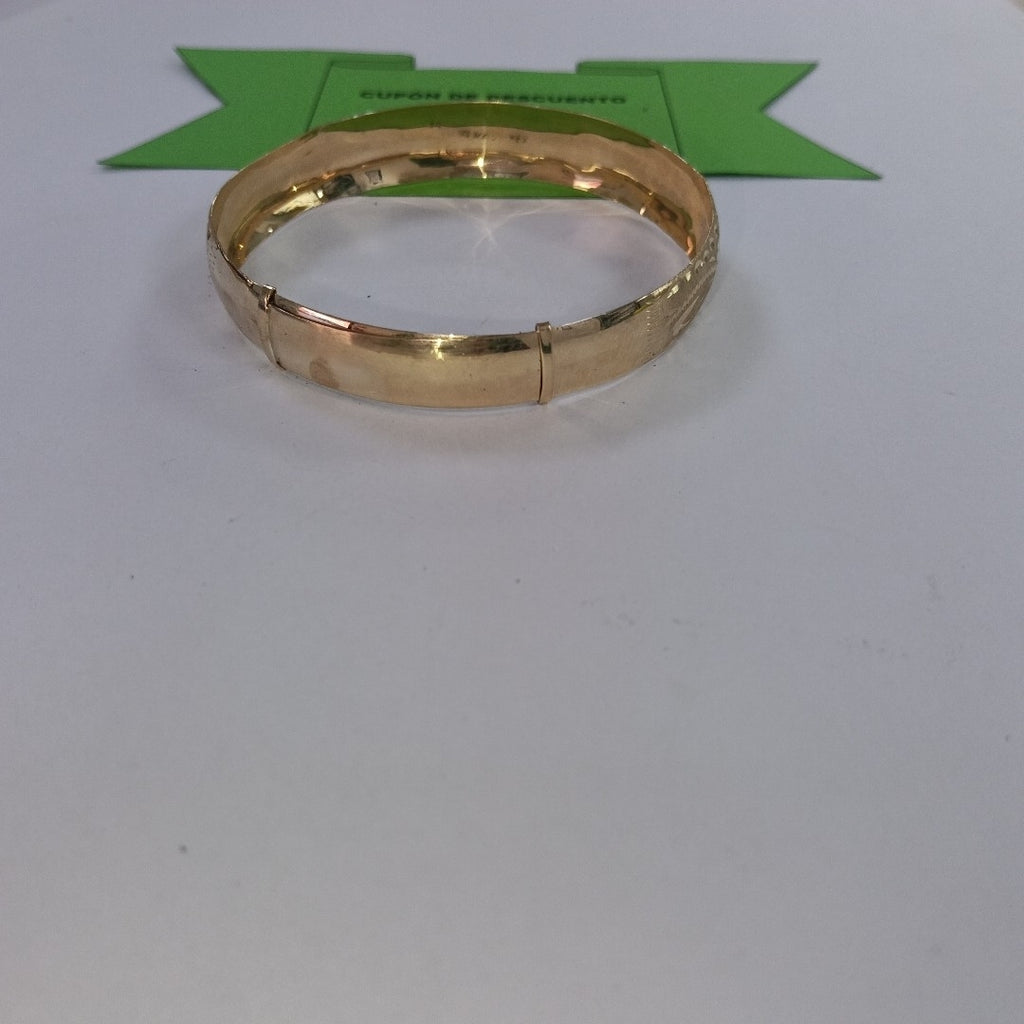 PULSERA RIGIDA ORO 14 K 8.7 GRMS (SEMINUEVO)