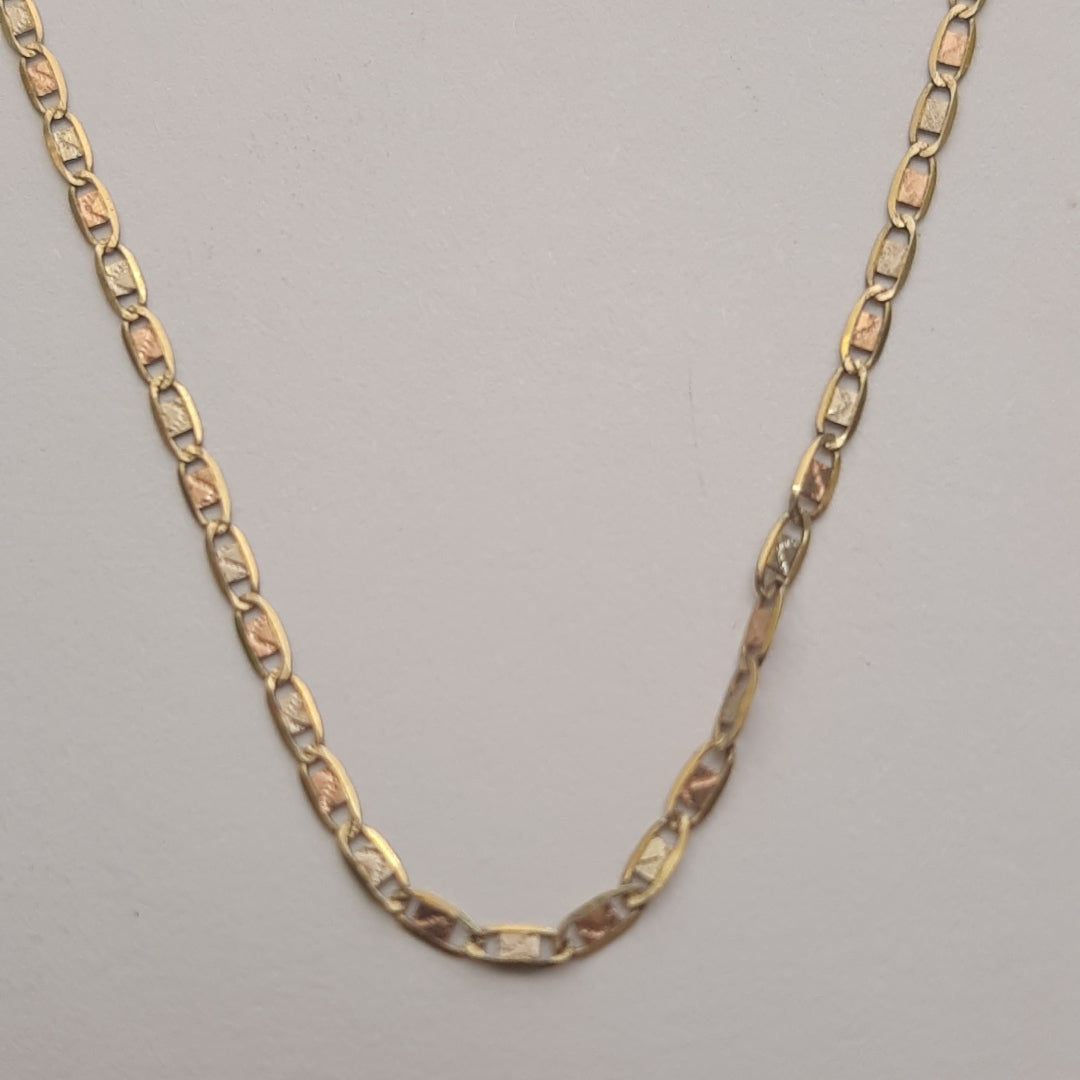 CADENA ORO COMBINADO 10 K 1,60 GRMS (SEMINUEVO)