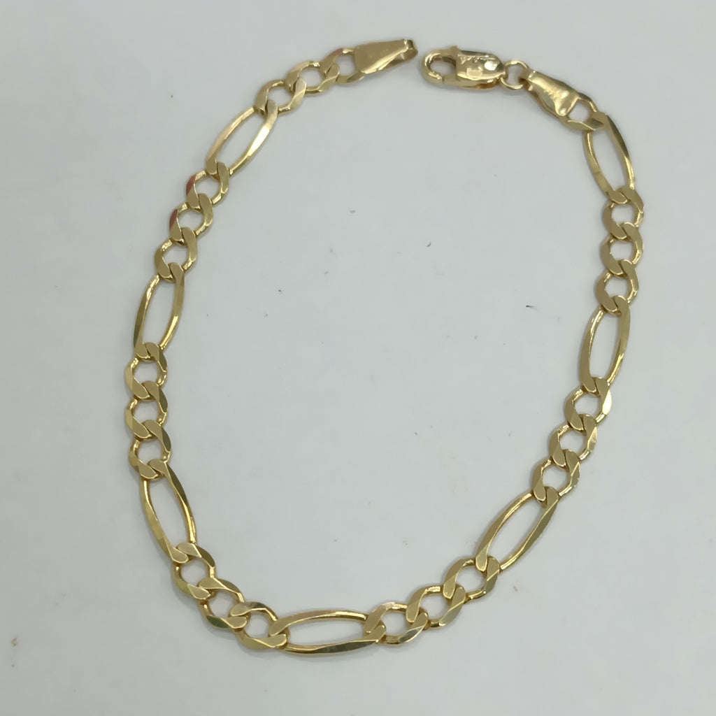 PULSERAS DAMA 3X1 AMARILLA ORO 14K 4.1 (NUEVO)
