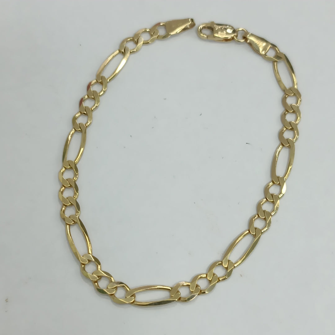PULSERAS DAMA 3X1 AMARILLA ORO 14K 4.1 (NUEVO)
