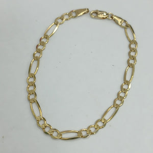 PULSERAS DAMA 3X1 AMARILLA ORO 14K 4.1 (NUEVO)