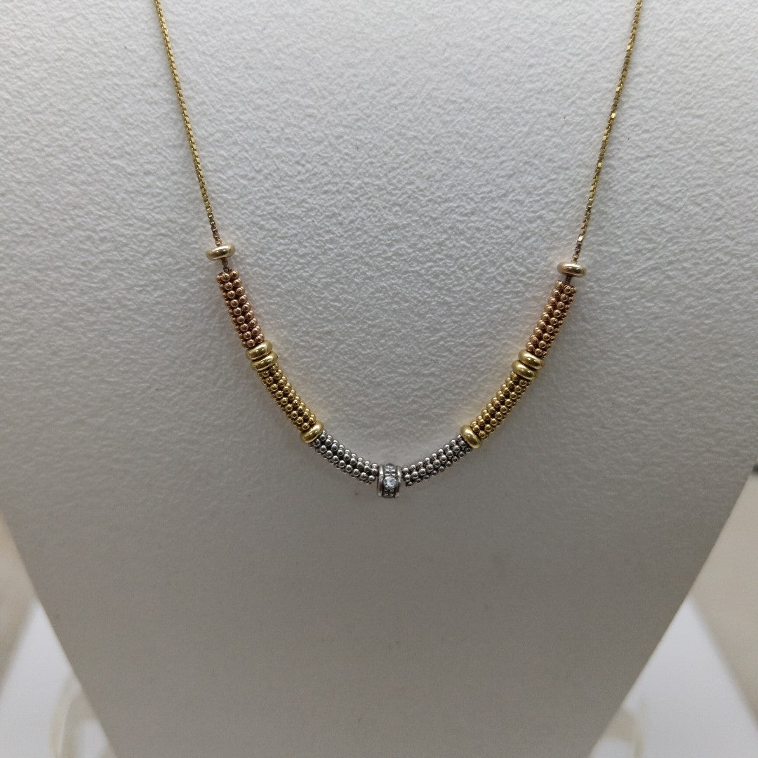 GARGANTILLA ORO, RODIADO 10 K 3.5 GRMS (SEMINUEVO)