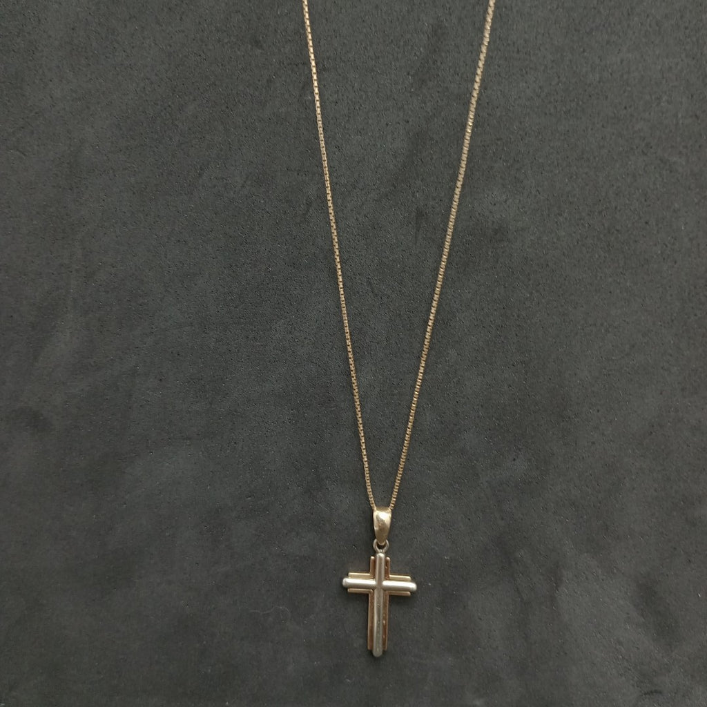 CADENA, CRUZ ORO 14 K 5.6 GRMS (SEMINUEVO)