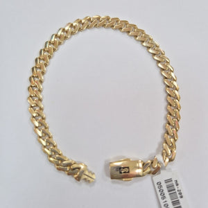 PULSERA CABALLERO MONACO ORO 14K 8 (NUEVO)