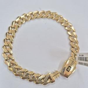 PULSERA CABALLERO MONACO ORO 14K 13.8 (NUEVO)