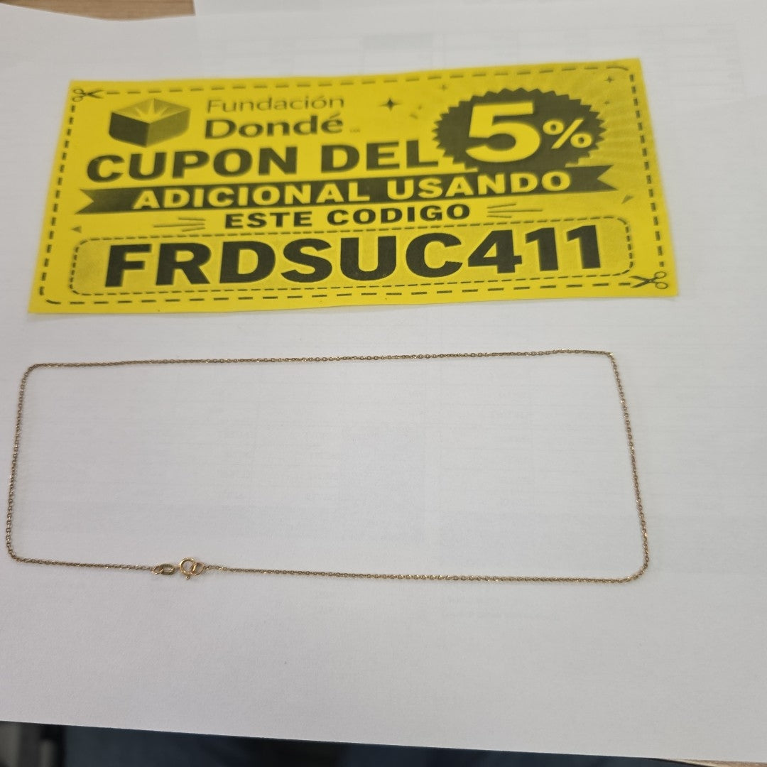CADENA ORO 14 K 1.2 GRMS (SEMINUEVO)
