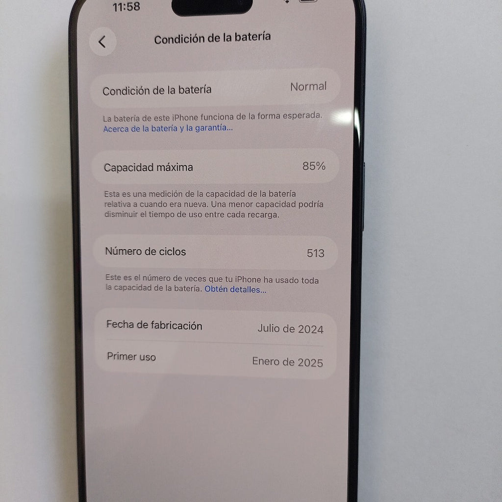 CELULAR APPLE IPHONE 15 PRO MAX A2849 (2023) 512 GB 8 GB RAM (SEMINUEVO)