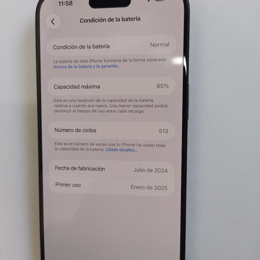 CELULAR APPLE IPHONE 15 PRO MAX A2849 (2023) 512 GB 8 GB RAM (SEMINUEVO)