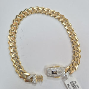 PULSERA CABALLERO MONACO ORO 14K 11.7 (NUEVO)