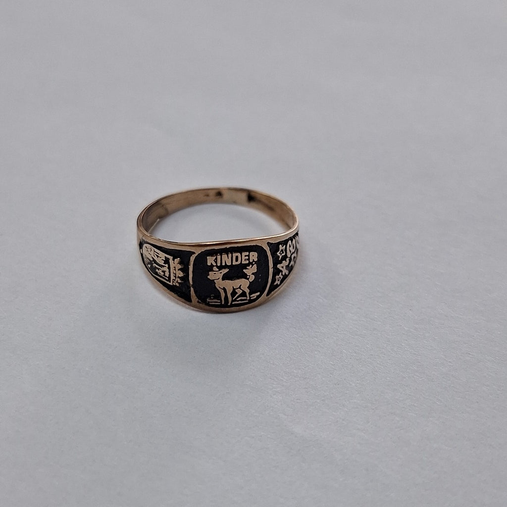 ANILLO DE GRADUACIÓN ORO 8 K 1 GRMS (SEMINUEVO)