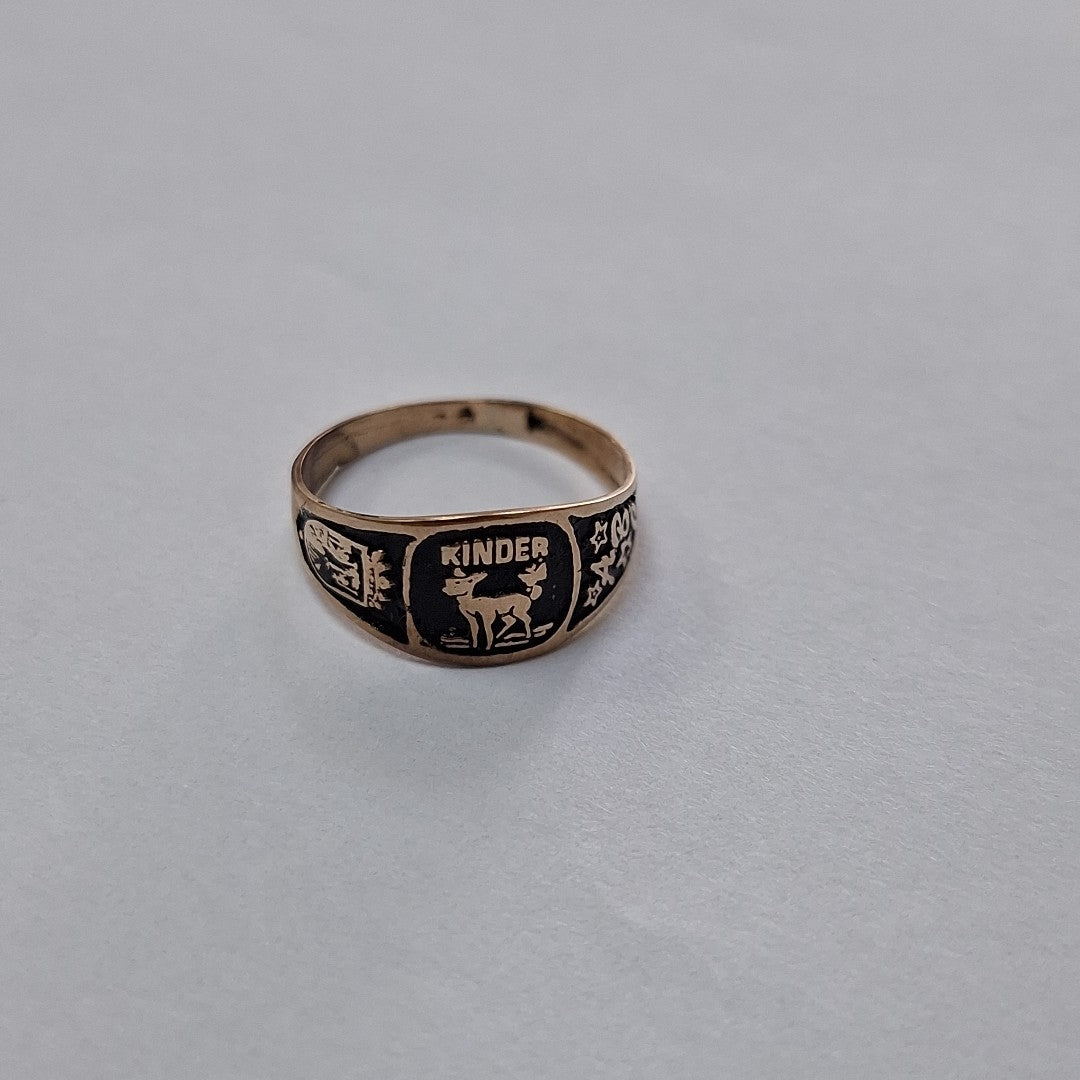 ANILLO DE GRADUACIÓN ORO 8 K 1 GRMS (SEMINUEVO)
