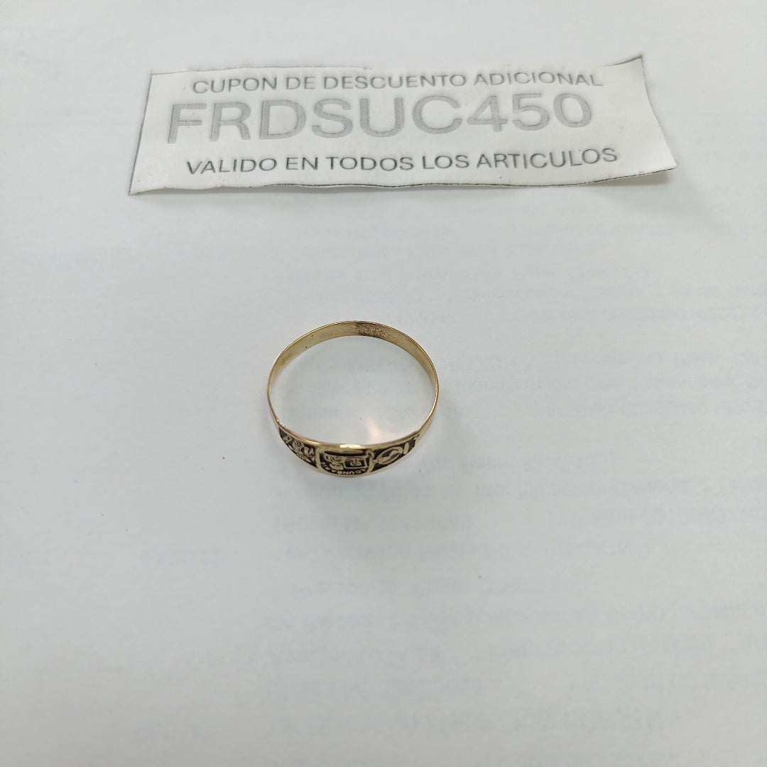 ANILLO DE GRADUACIÓN ORO 8 K 1,00 GRMS (SEMINUEVO)
