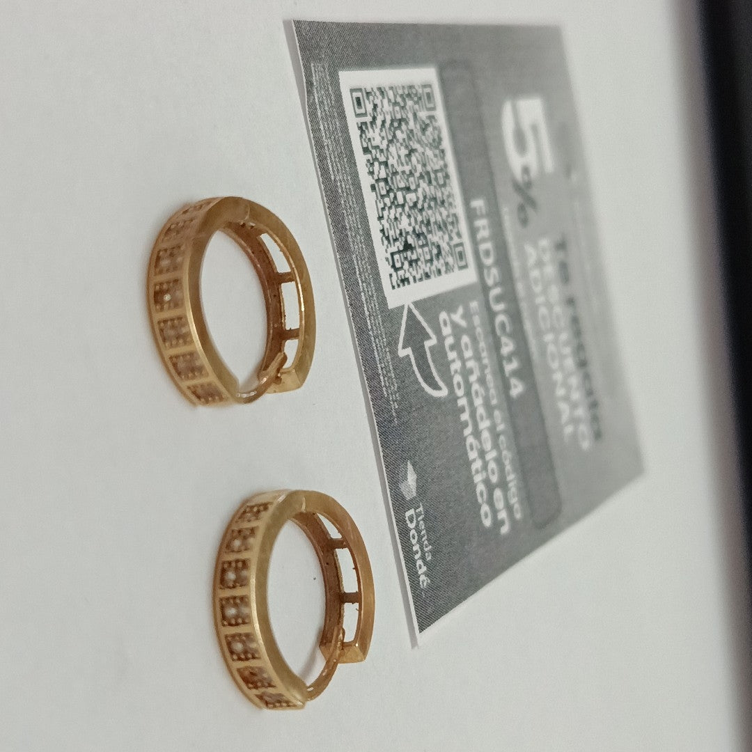 ARRACADAS PAR ORO 10 K 2,10 GRMS (SEMINUEVO)
