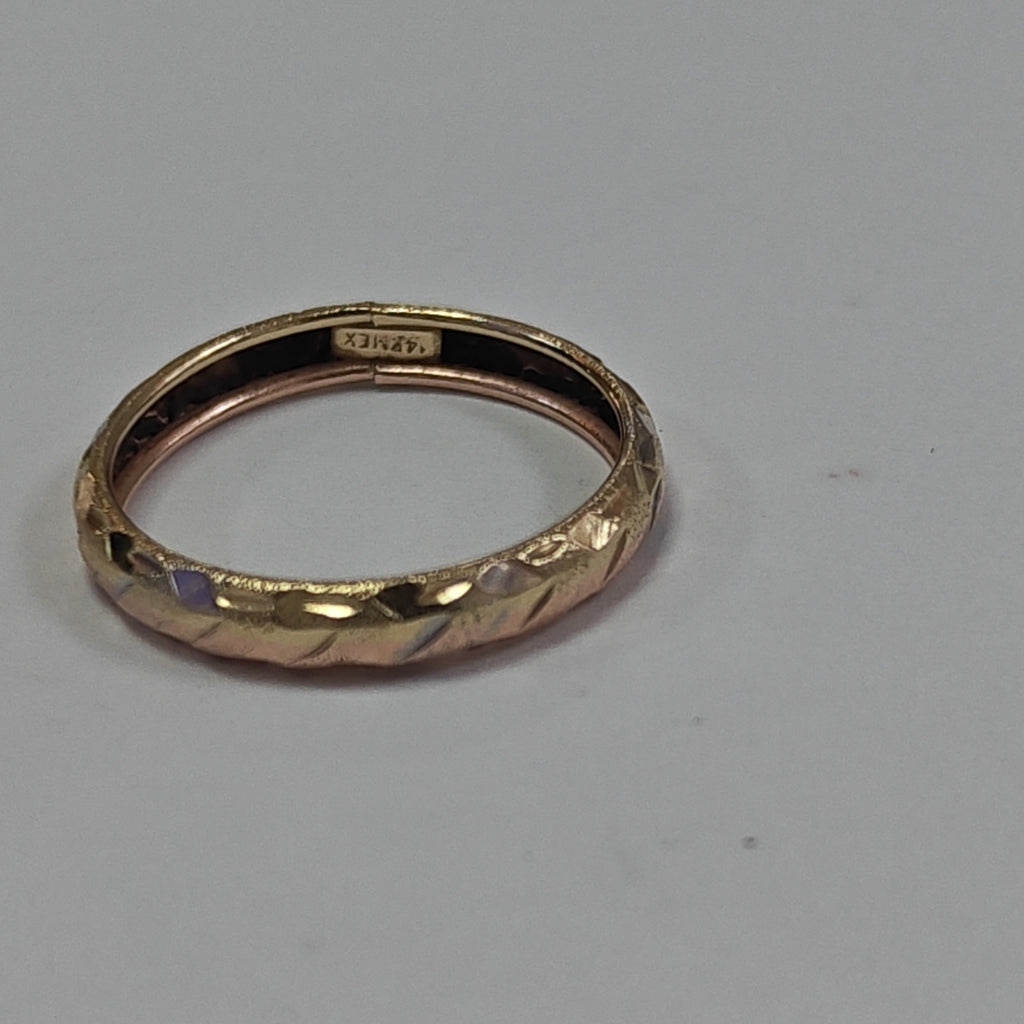 ARGOLLA ORO COMBINADO 14 K 0,90 GRMS (SEMINUEVO)