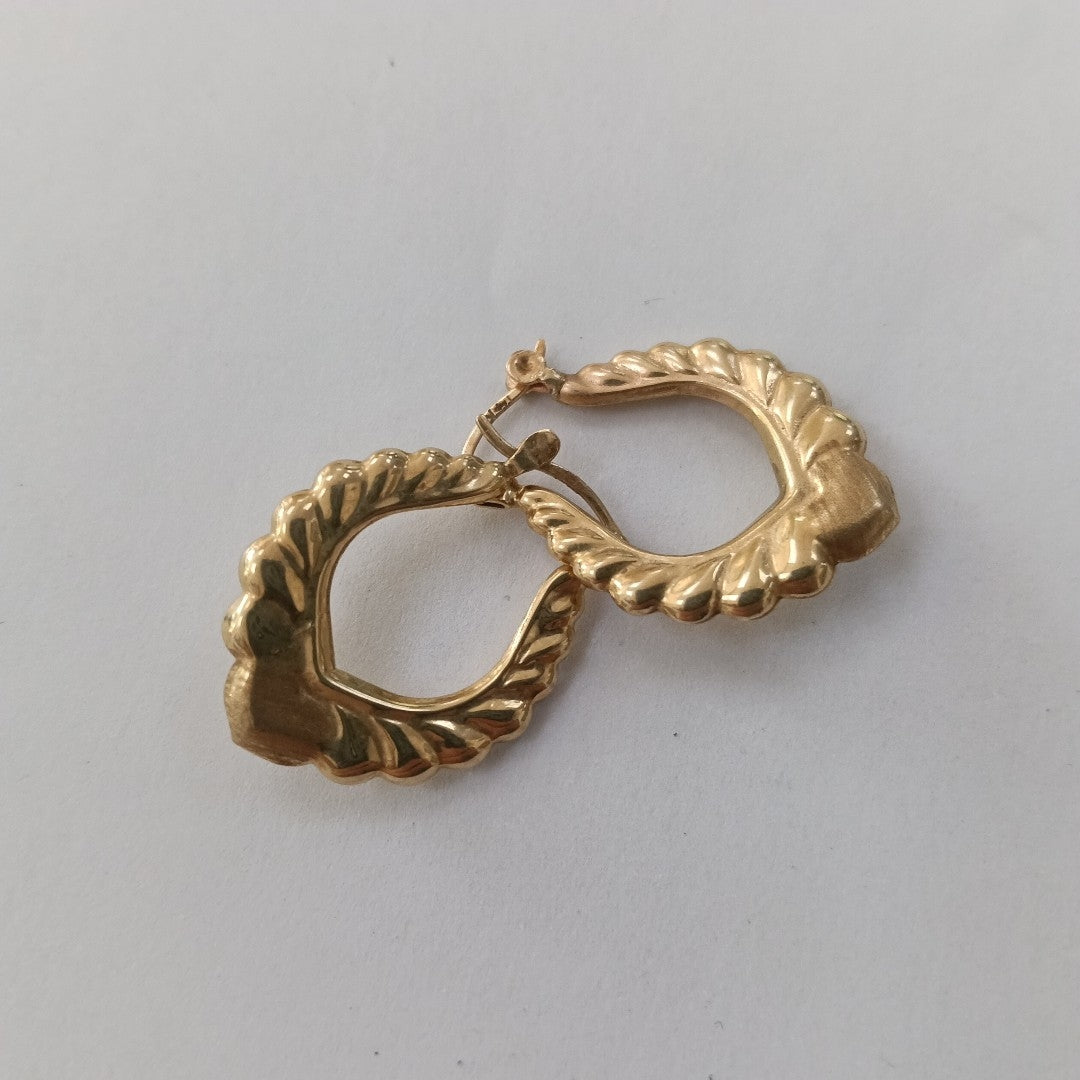 ARRACADAS PAR ORO 14 K 2.2 GRMS (SEMINUEVO)