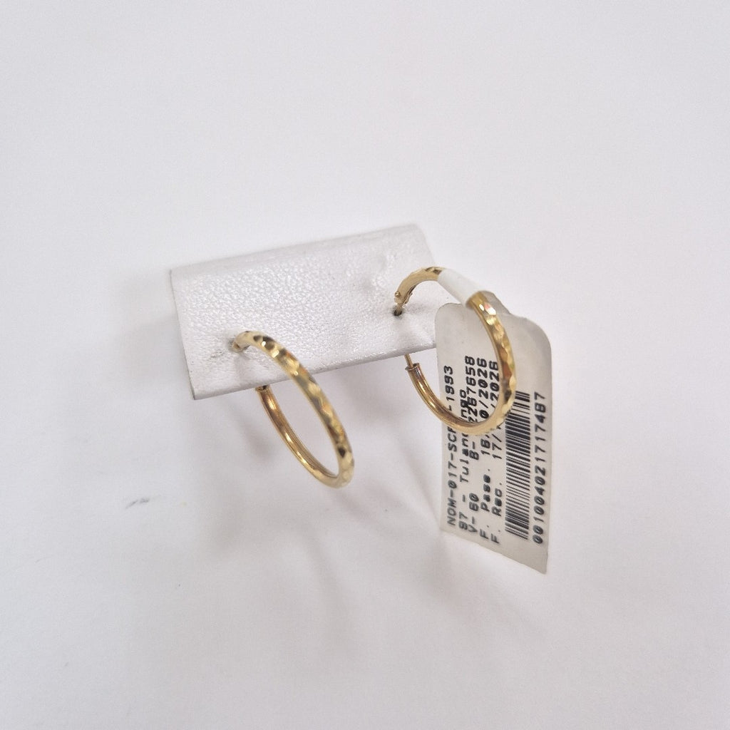 ARRACADAS PAR ORO 14 K 1,20 GRMS (SEMINUEVO)
