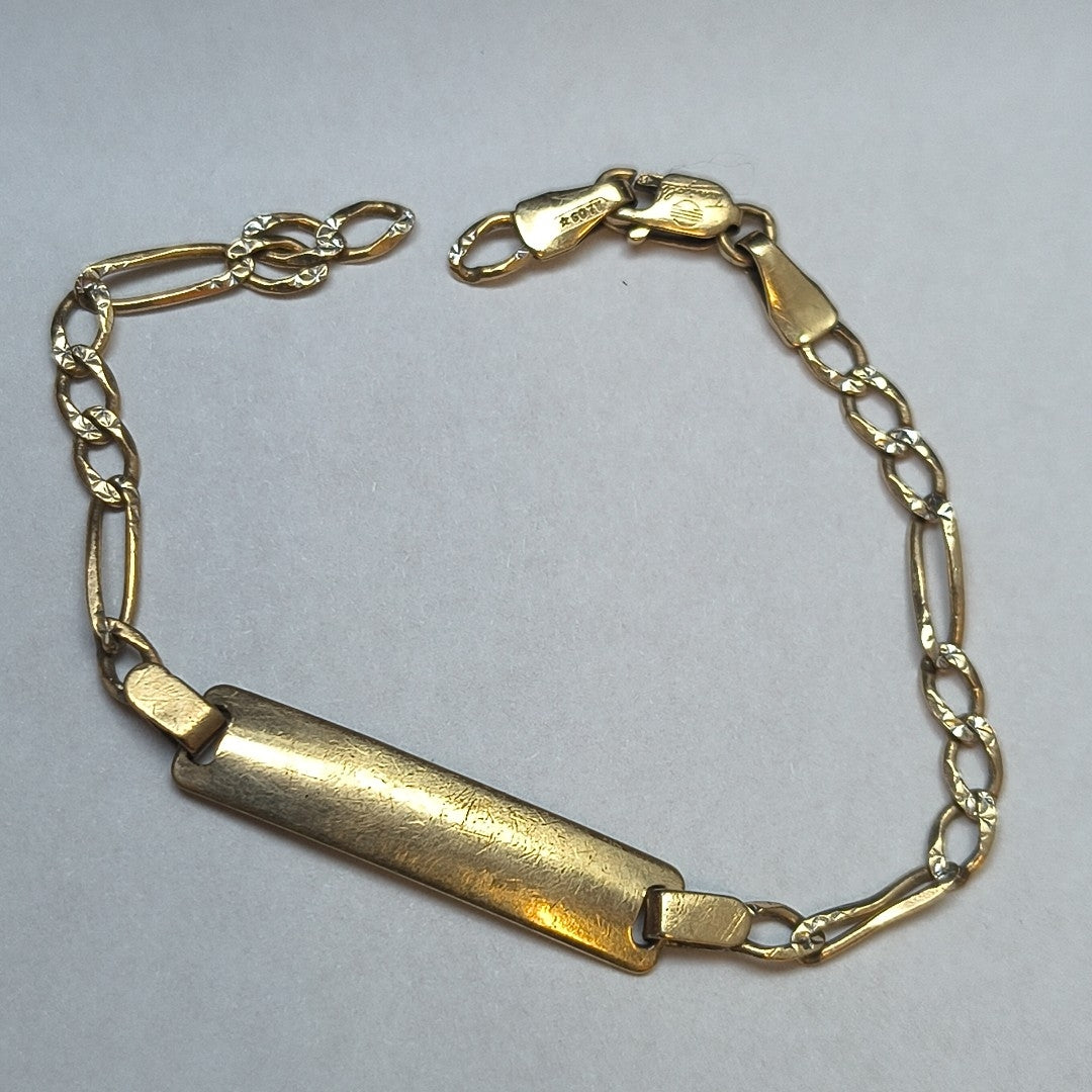 ESCLAVA ORO, RODIADO 10 K 2.6 GRMS (SEMINUEVO)
