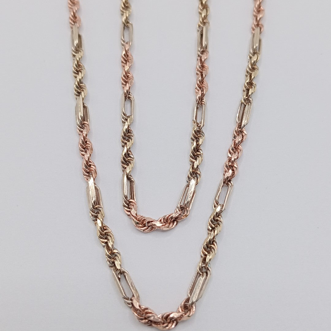 CADENA ORO COMBINADO 10 K 8,40 GRMS (SEMINUEVO)