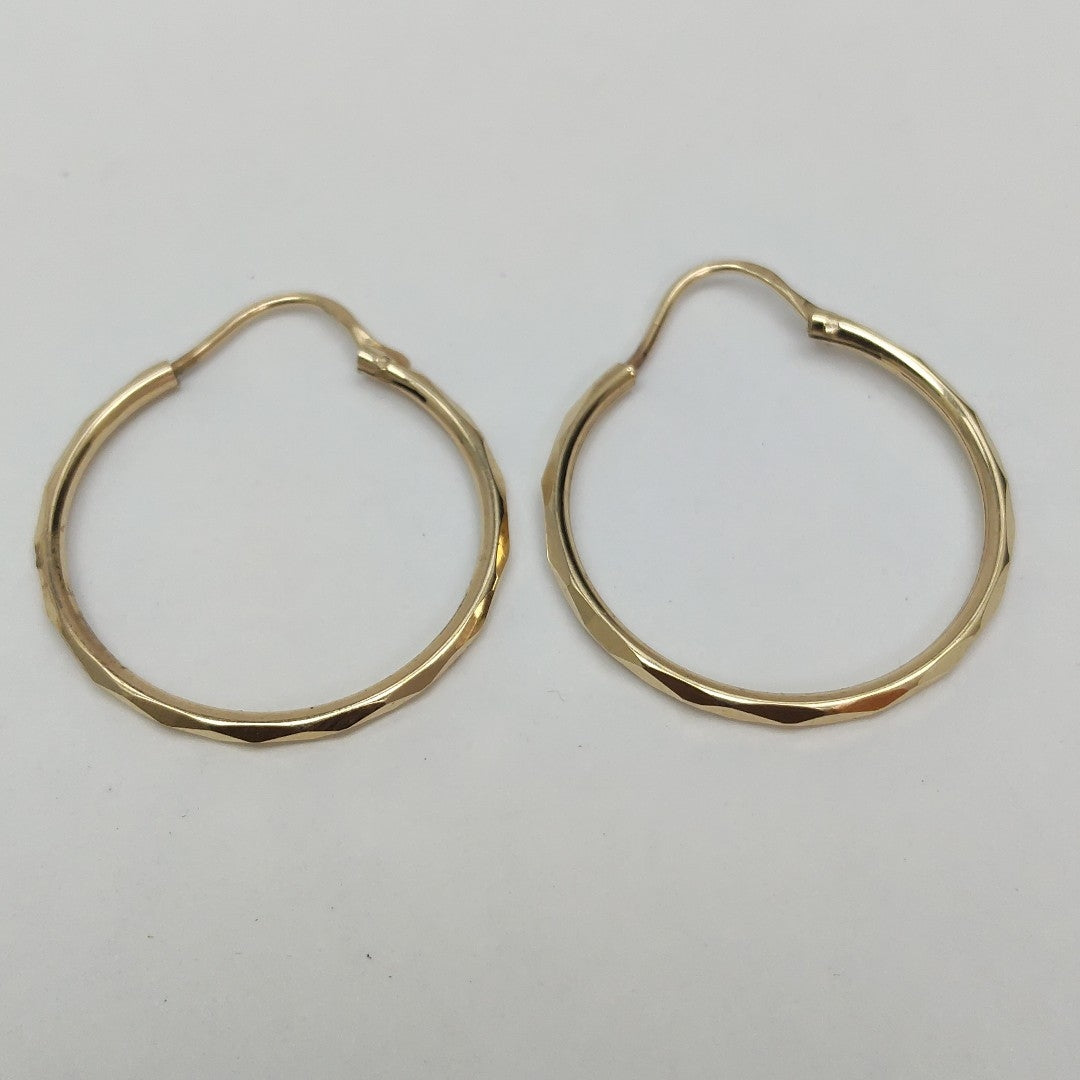 ARRACADAS PAR ORO 14 K 1.5 GRMS (SEMINUEVO)