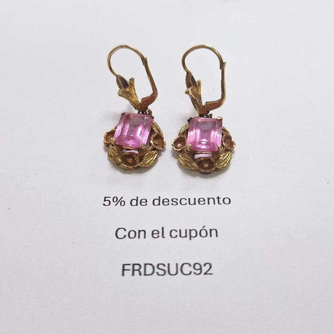 ARETES PAR ORO 14 K 8,20 GRMS (SEMINUEVO)