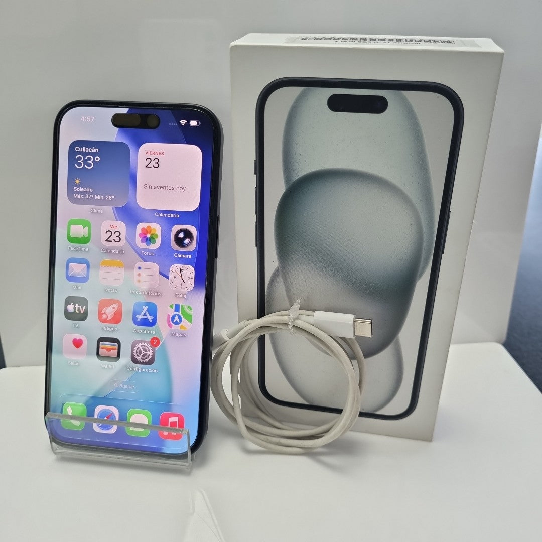 CELULAR APPLE IPHONE 15 A3089 (2023) 256 GB 6 GB RAM (SEMINUEVO)
