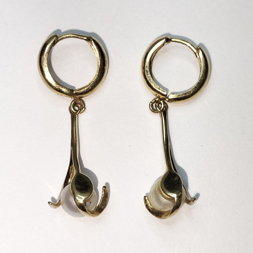 ARETES PAR ORO 14 K 3.8 GRMS (SEMINUEVO)