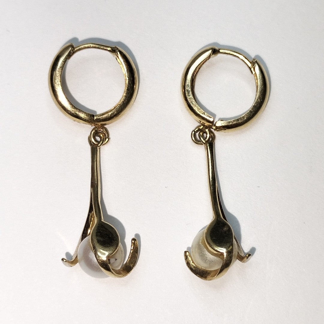 ARETES PAR ORO 14 K 3.8 GRMS (SEMINUEVO)