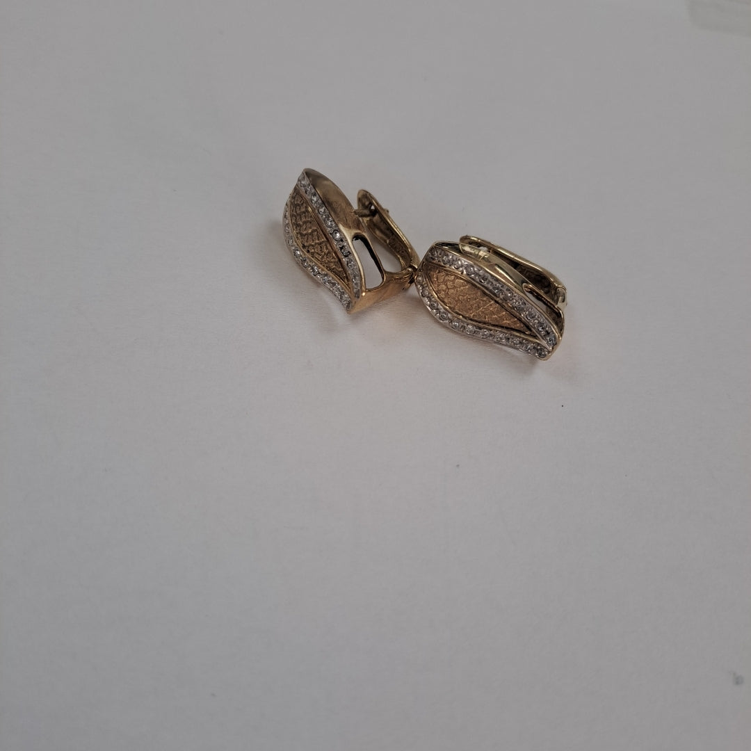 ARRACADAS PAR ORO 8 K 5.3 GRMS (SEMINUEVO)