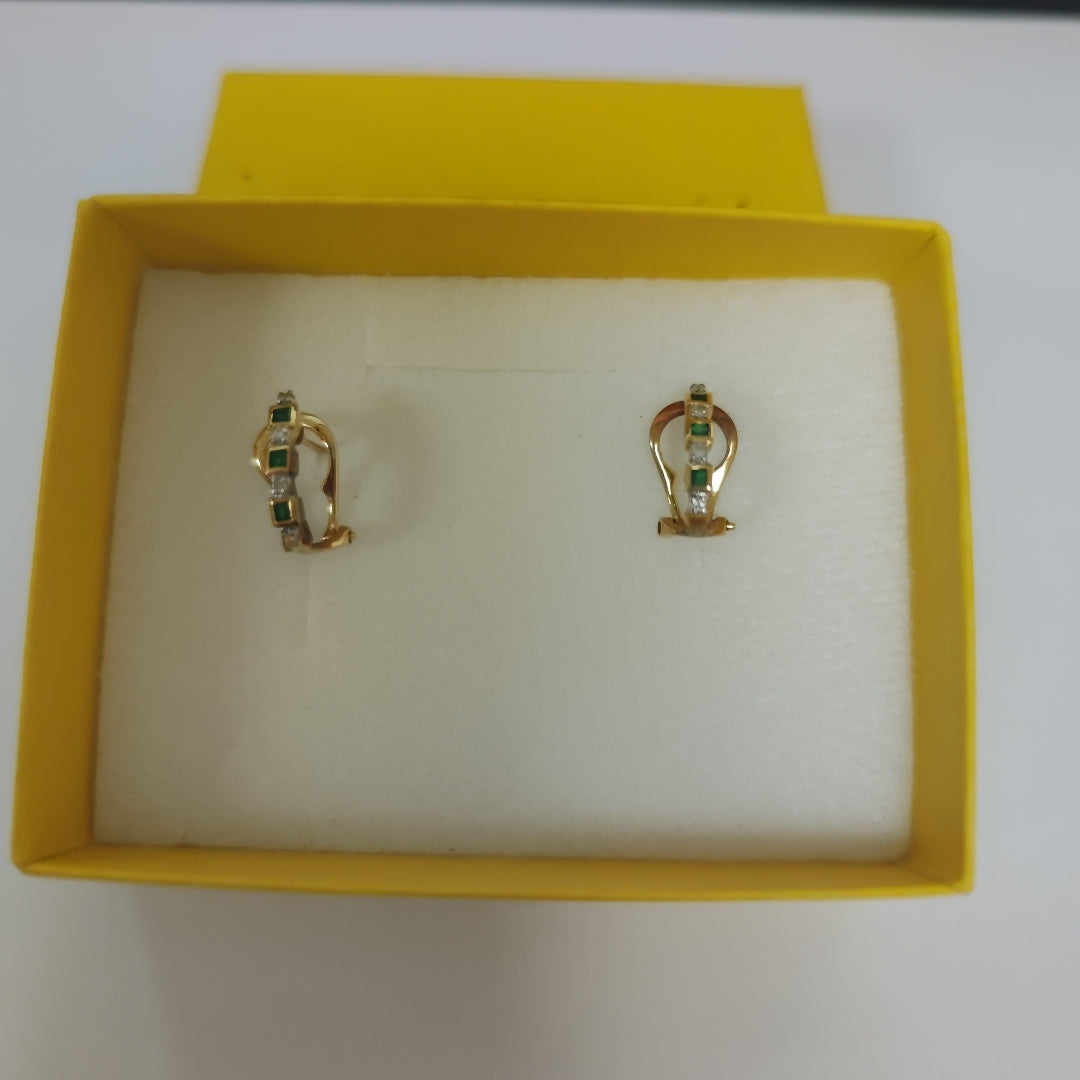 ARETES PAR ORO 14 K 2,10 GRMS (SEMINUEVO)
