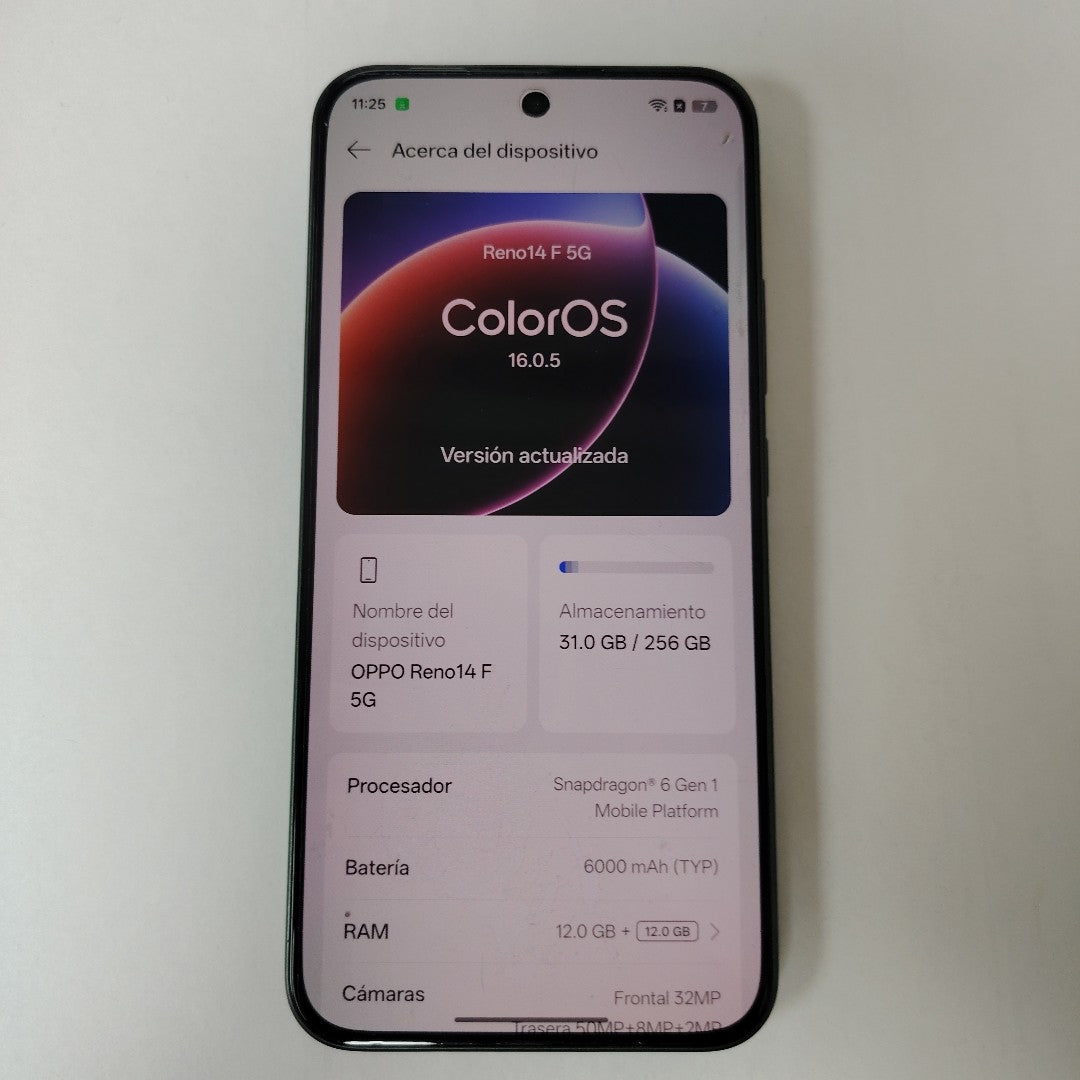 CELULAR OPPO RENO 14F CPH2743 (2025) 256 GB 12 GB RAM (SEMINUEVO)