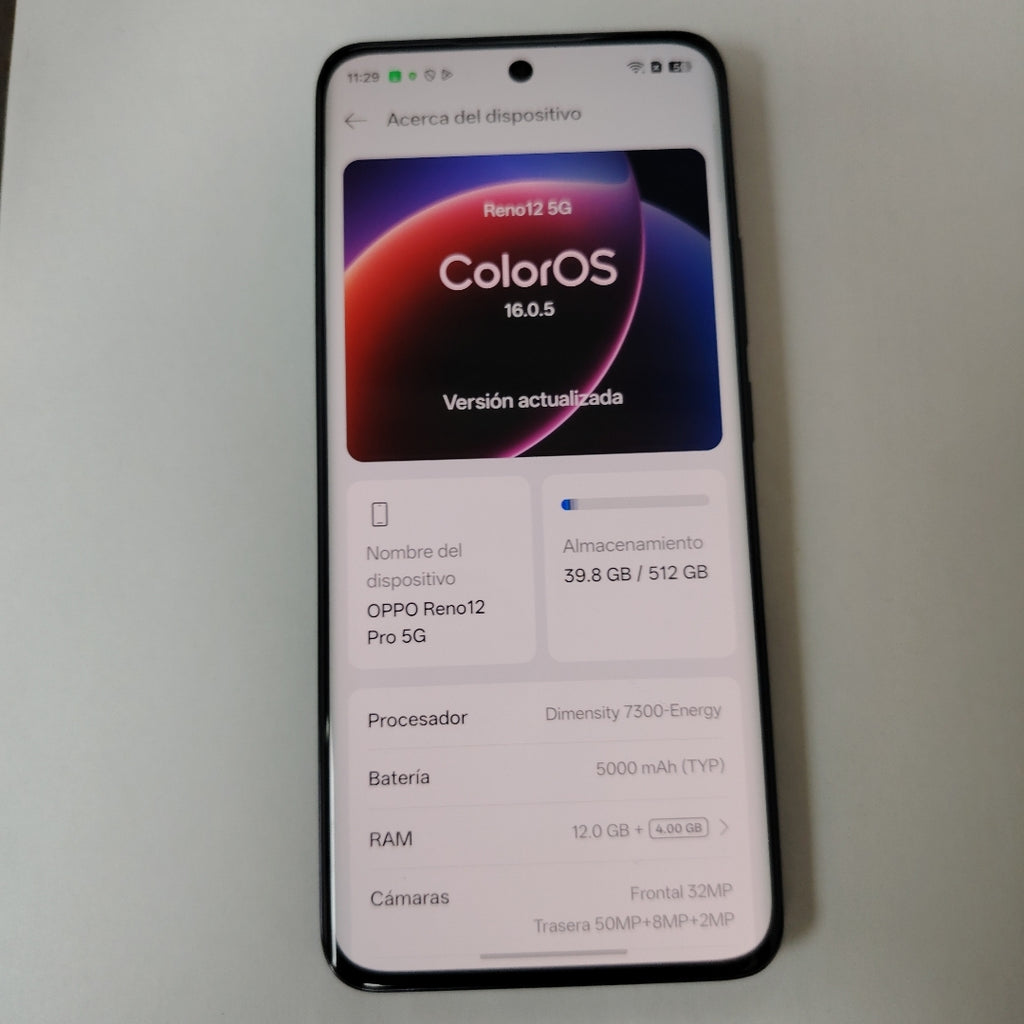 CELULAR OPPO RENO12 5G CPH2625 (2024) 512 GB 12 GB RAM (SEMINUEVO)