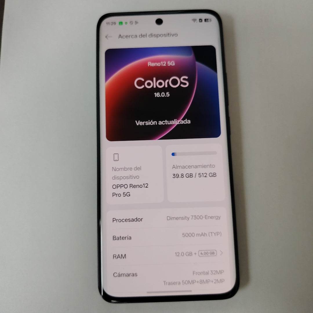 CELULAR OPPO RENO12 5G CPH2625 (2024) 512 GB 12 GB RAM (SEMINUEVO)