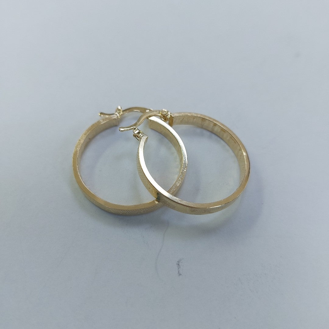 ARETES ARRACADAS CON NUMEROS ROMANOS 14K 2.8 GR ETT 01 (NUEVO)