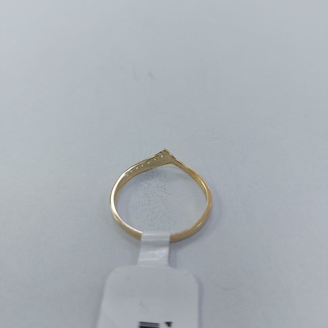 ANILLO CON CIRCONIAS 14K 7 TALLA 1 GR ET 03 (NUEVO)