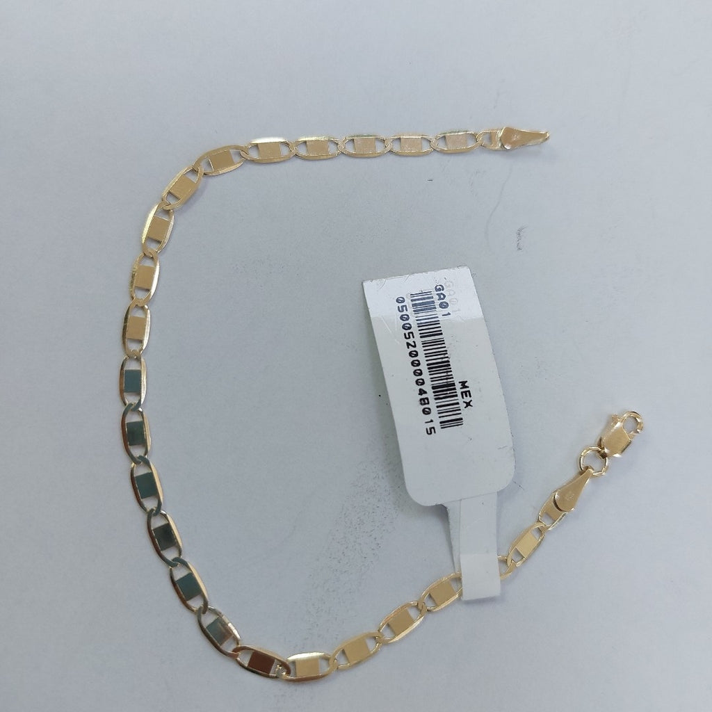PULSERA TEJIDO GUCHI ESPEJO COMBINADO 10K 18CM 2.1GR GUCHIESPEJO060 (NUEVO)